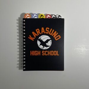 Haikyuu Notebook with tabs